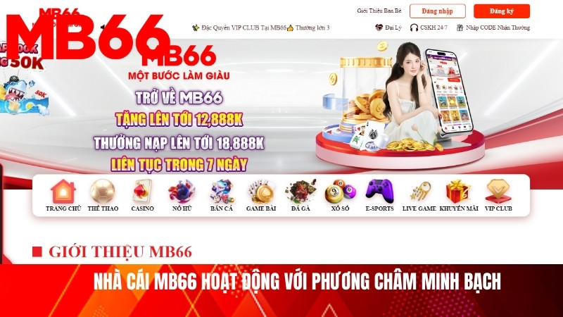 Nhà cái MB66 hoạt động với phương châm minh bạch