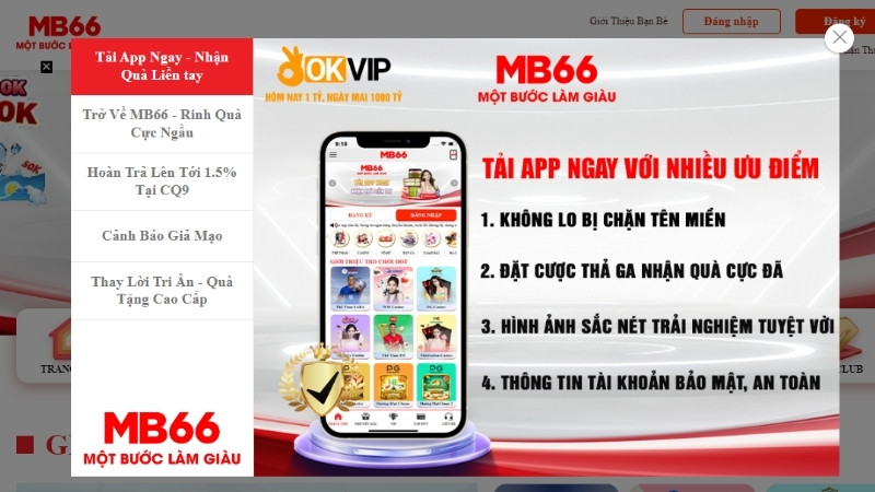 Trang web MB66 chính thức